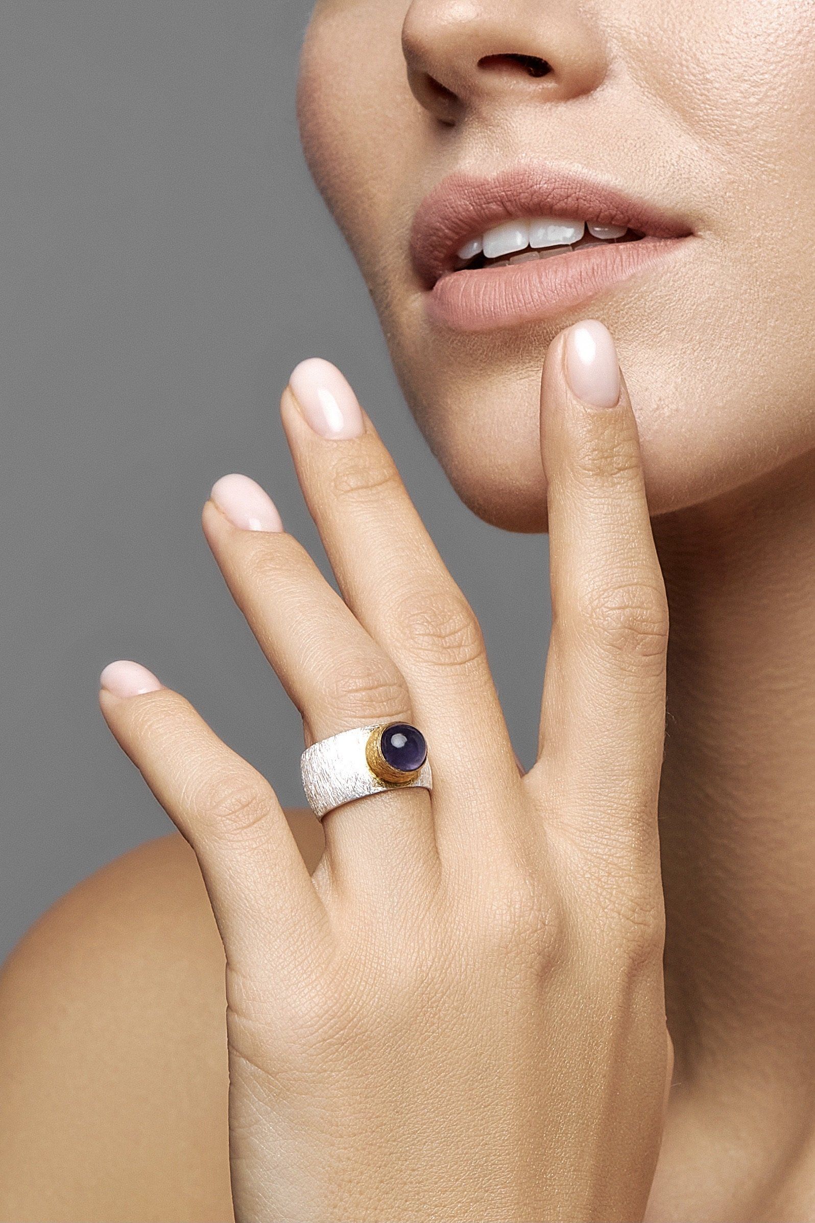 Amethyst Double Ring